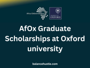 AfOx Graduate Scholarships