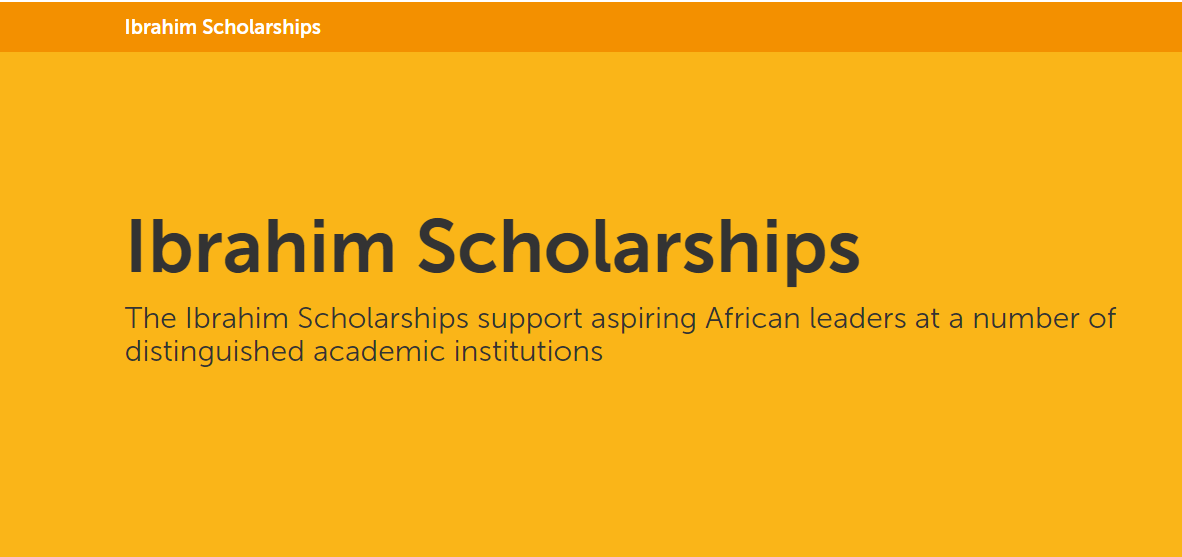 Mo ibrahim scholarship for African