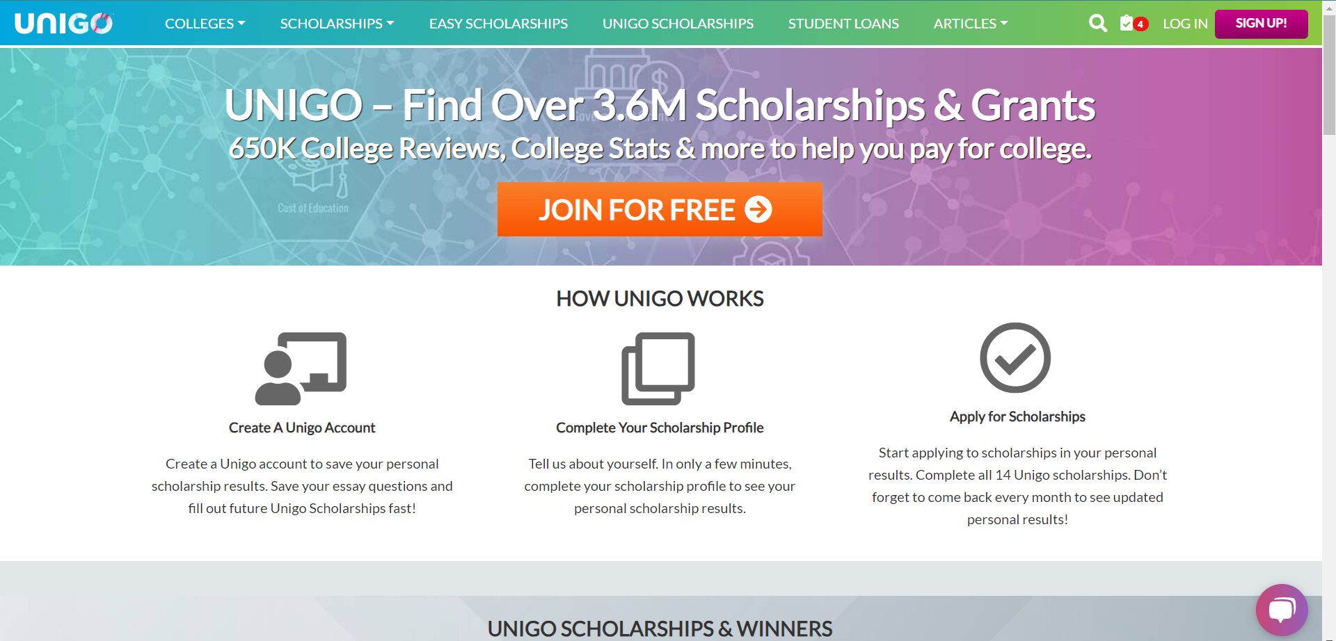 unigo website